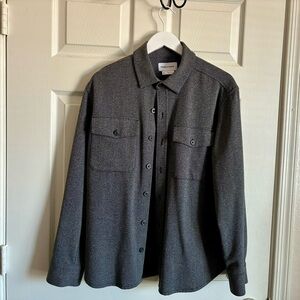 Men’s Ministry of Supply Fusion Overshirt - Medium - Black Tweed